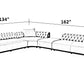 Large L-Shape Leather Fabric Sectional Sofa