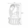Golden LED Resin Water Fountain / Ruchi