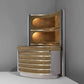 Luxurious Velvet Bar Cabinet And Counter With LED / Ruchi