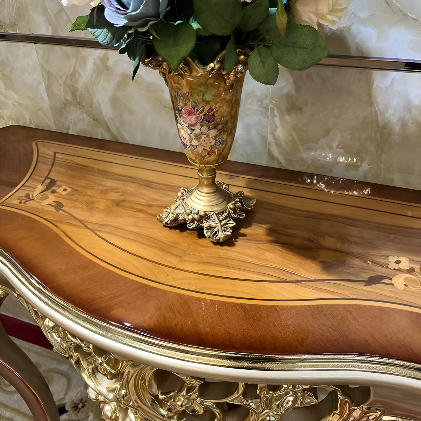 European Wooden Accent Table / Ruchi