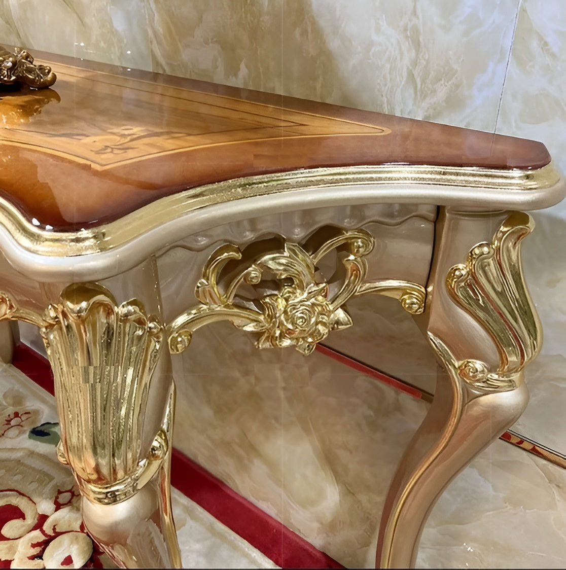 European Wooden Accent Table / Ruchi