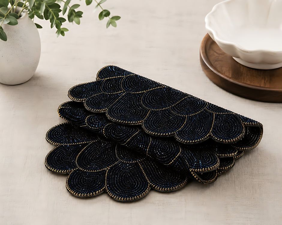 Luxury Oval Beaded Table Runner