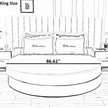 Round Cotton Fitted Bedsheet Bed-skirt Set