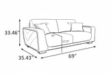 Modern Italian Style Leather Sofa Set