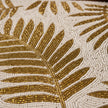 Elegant Gold Leaf Beaded Rectangular Placemat Set of 2 / Ruchi