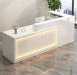 Modern Wooden LED Reception Desk / Ruchi