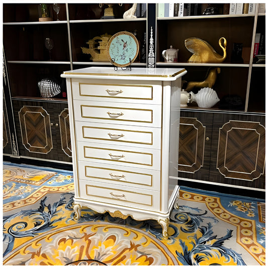 European Wooden Drawer Chest For Bedroom / Ruchi