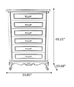 European Wooden Drawer Chest For Bedroom