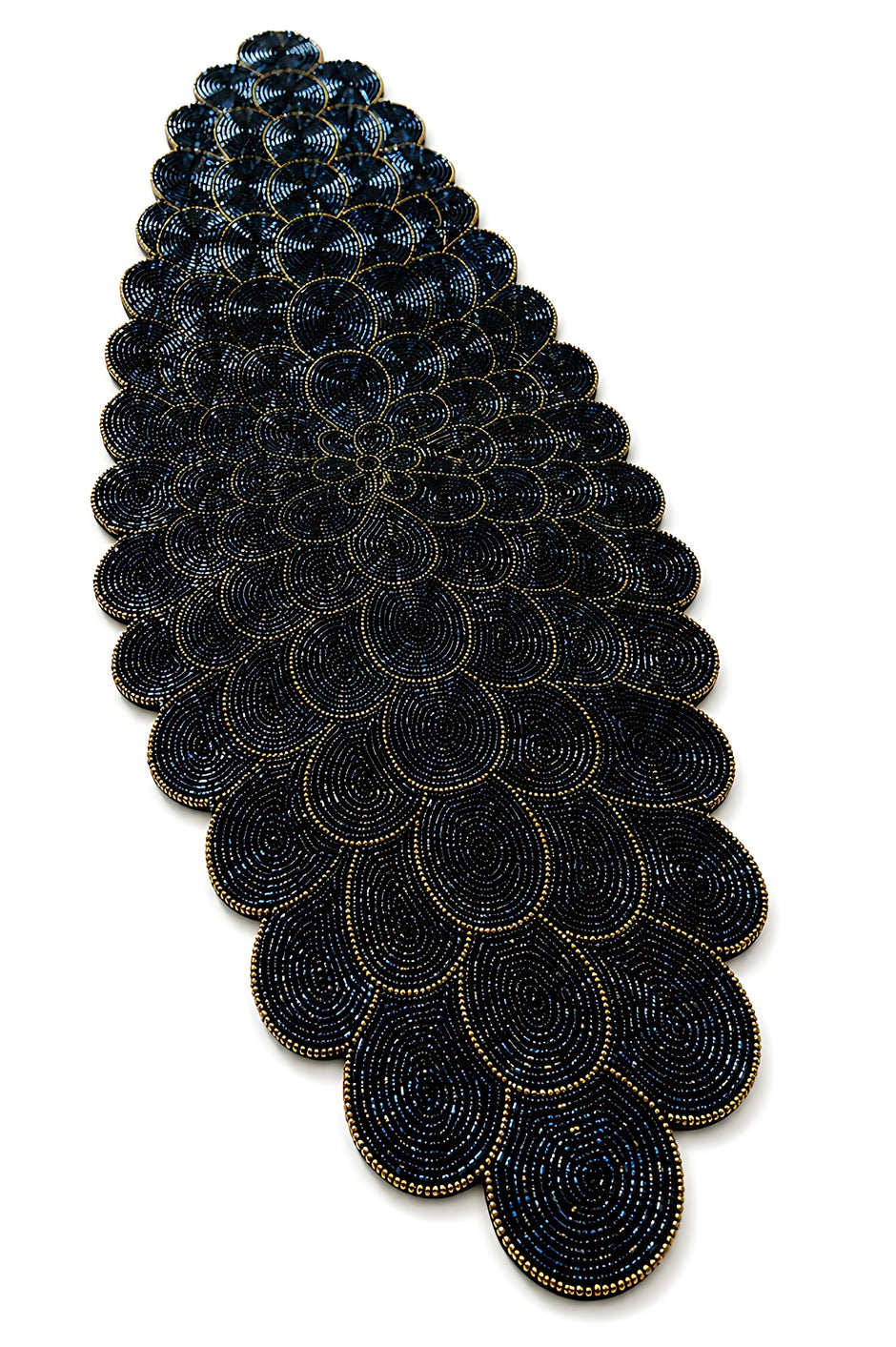 Luxury Oval Beaded Table Runner