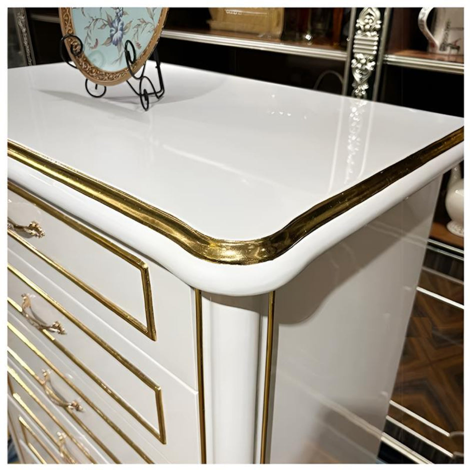 European Wooden Drawer Chest For Bedroom / Ruchi