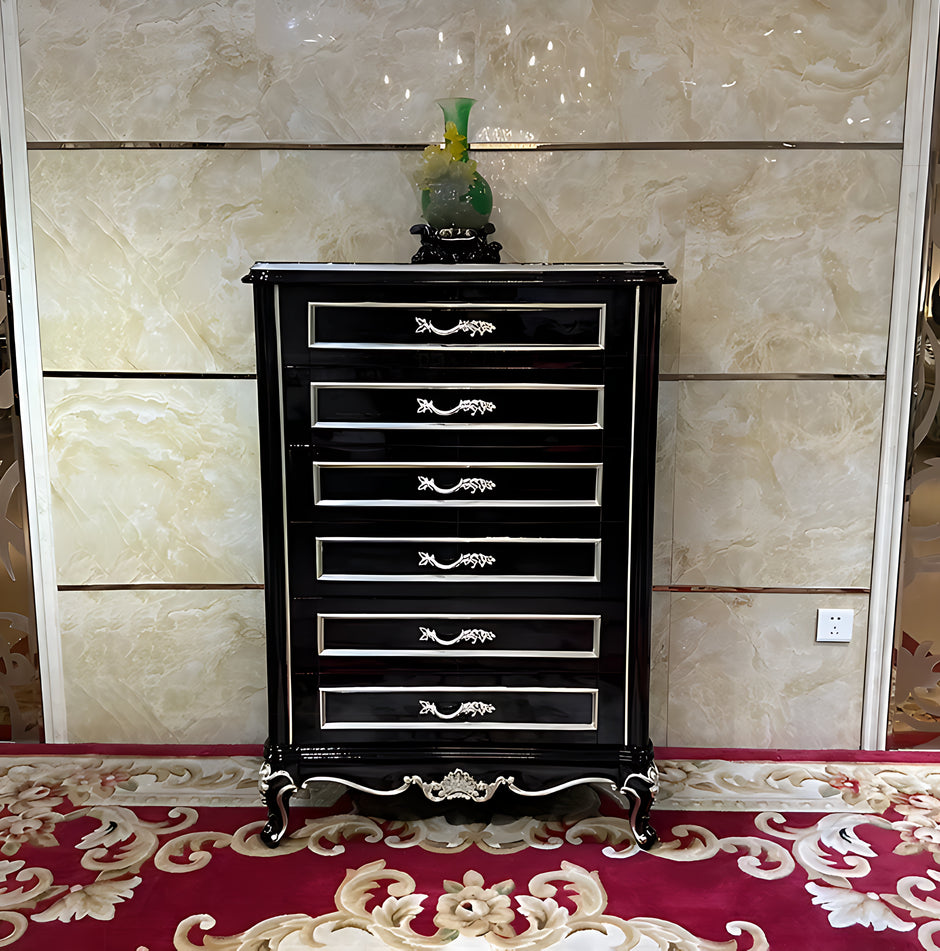 European Wooden Drawer Chest For Bedroom