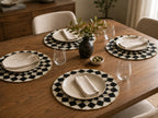 Beaded Geometric Pattern Placemat Set Of 2 / Ruchi
