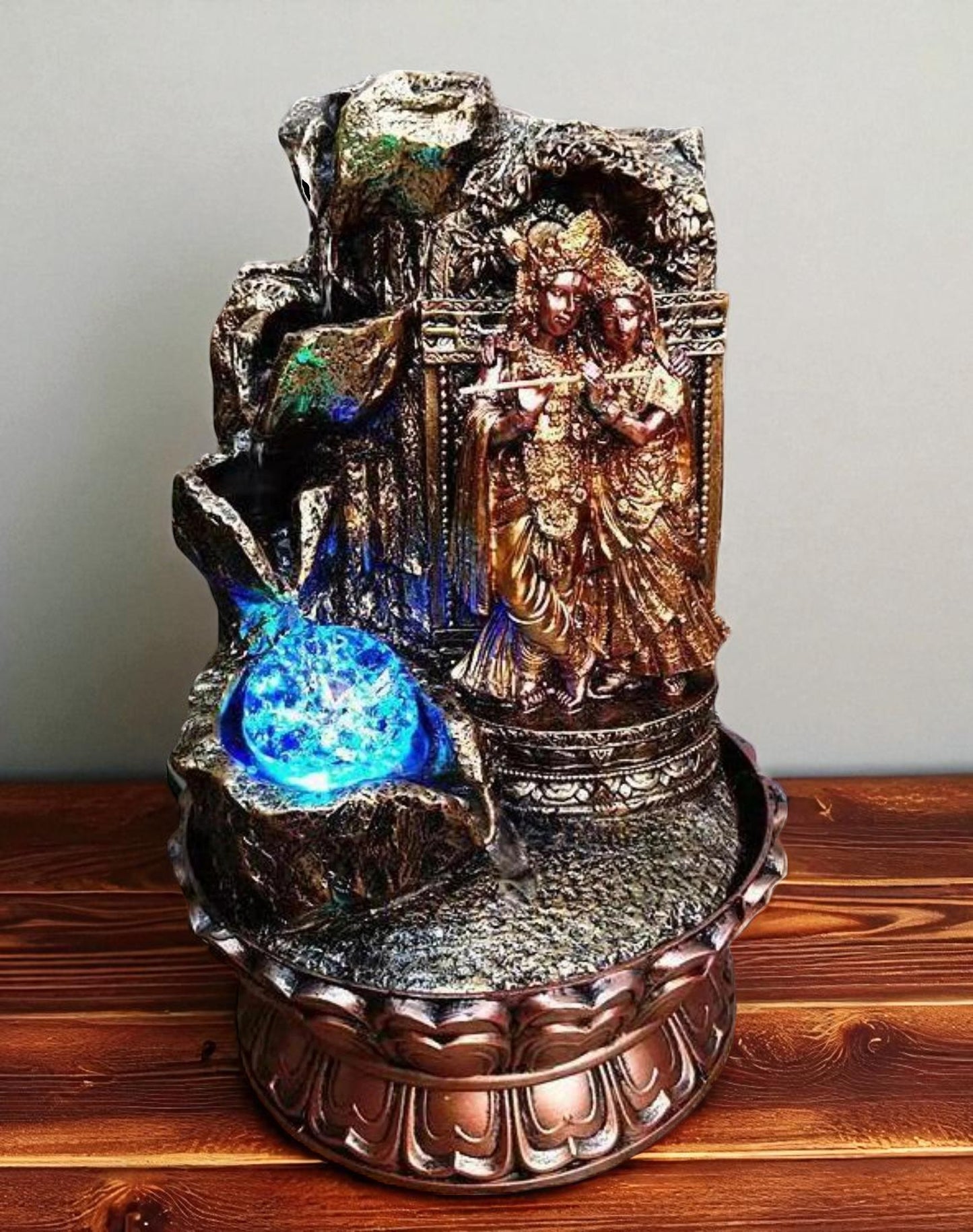Radha Krishna Resin Water Fountain / Ruchi