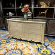 European Wooden Buffet Table With Drawers / Ruchi