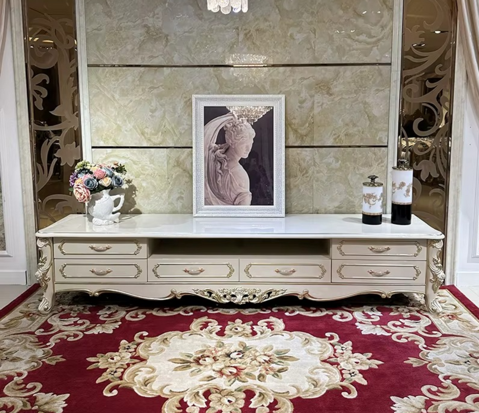 Wooden European TV Stand Cabinet