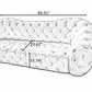 Modern 3 Seater Leather Sofa / Ruchi