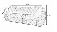 Modern 3 Seater Leather Sofa / Ruchi