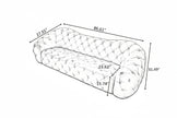 Modern 3 Seater Leather Sofa / Ruchi