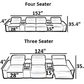 Power Recliner LED Leather Sofa For Theater