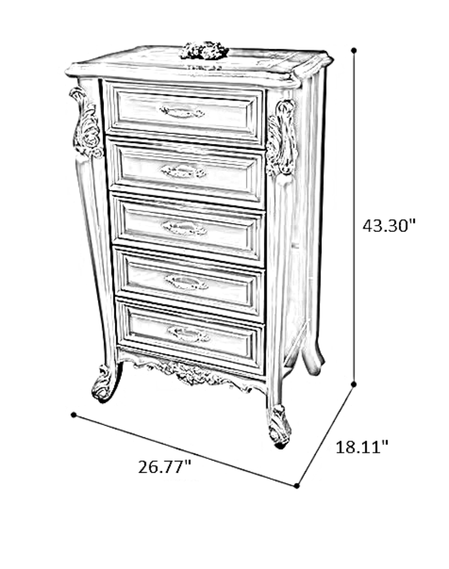European Wooden Chest Of Drawers / Ruchi 