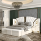 Modern Leather Upholstered Bedroom Set / Ruchi