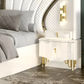 Modern Leather Upholstered Bedroom Set / Ruchi