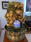 Golden Resin Ganesha Water Fountain / Ruchi