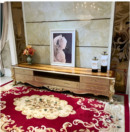 Wooden European TV Stand Cabinet