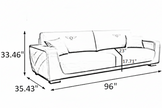 Modern Italian Style Leather Sofa Set