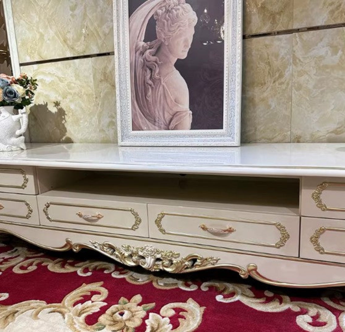 Wooden European TV Stand Cabinet / Ruchi 