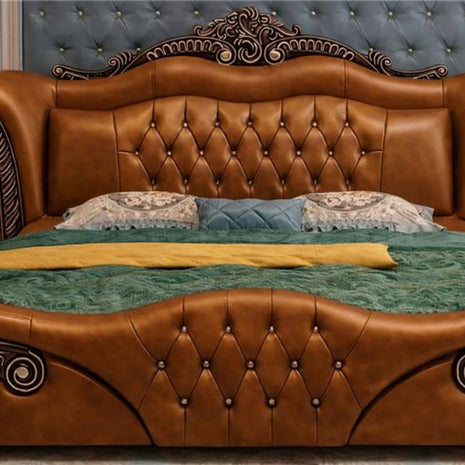 Royal European Leather Bed / Ruchi