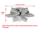 Modern Remote Control Ceiling Fan With LED Light / Ruchi