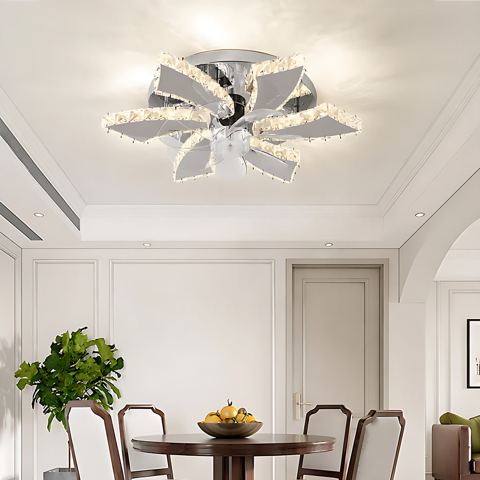 Modern Remote Control Ceiling Fan With LED Light / Ruchi