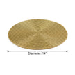 Elegant Beaded Round Placemat Set of 2 / Ruchi