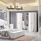 Modern Leather Upholstered Bedroom Set / Ruchi