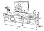 European Wooden TV Stand Cabinet With Storage