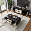 Elegant Wooden Coffee Table And TV Stand Set
