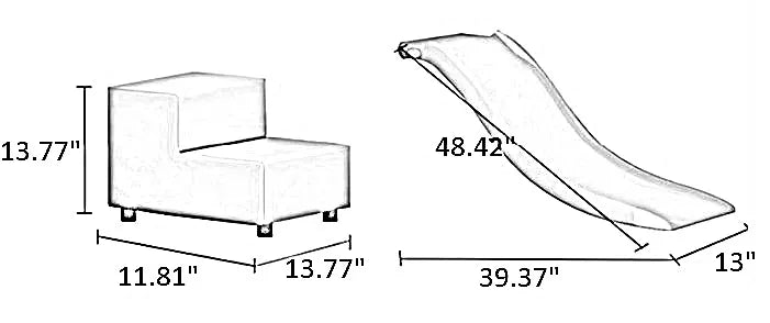 Giraffe Themed Velvet Leather Kids Bed