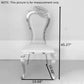 Chrome Circular Base Design Marble Top Dining Table Set With 6 Chairs / Ruchi