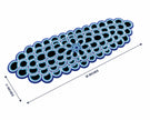 Midnight Blue Mosaic Beaded Table Runner / Ruchi