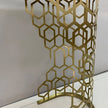 Luxurious Contemporary Metal Console Table With Marble Top / Ruchi