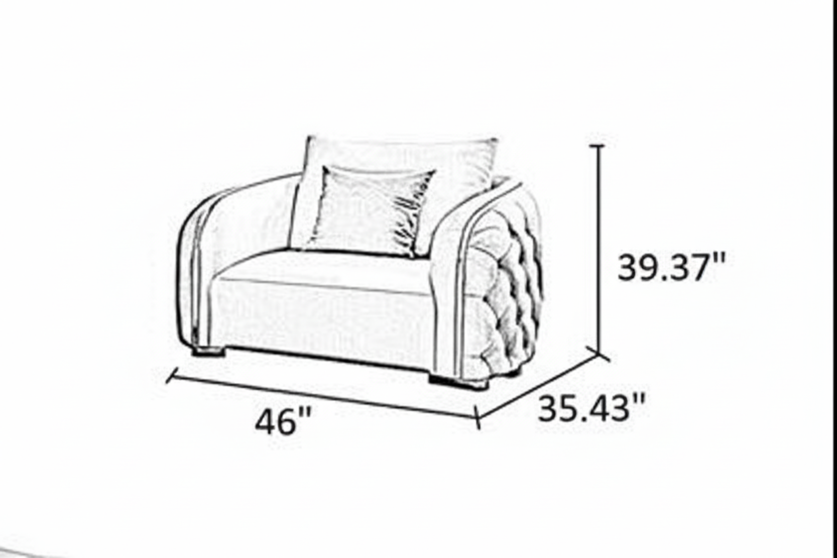 Modern Luxury Chesterfield Leather Sofa Set