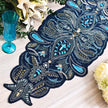Layered Gemstone & Beadwork Contour Table Runner / Ruchi