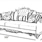 Europian Button-tuffted Fabric Sofa Set