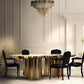 Modern Luxurious Metal Dining Table / Ruchi