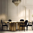 Modern Luxurious Metal Dining Table / Ruchi