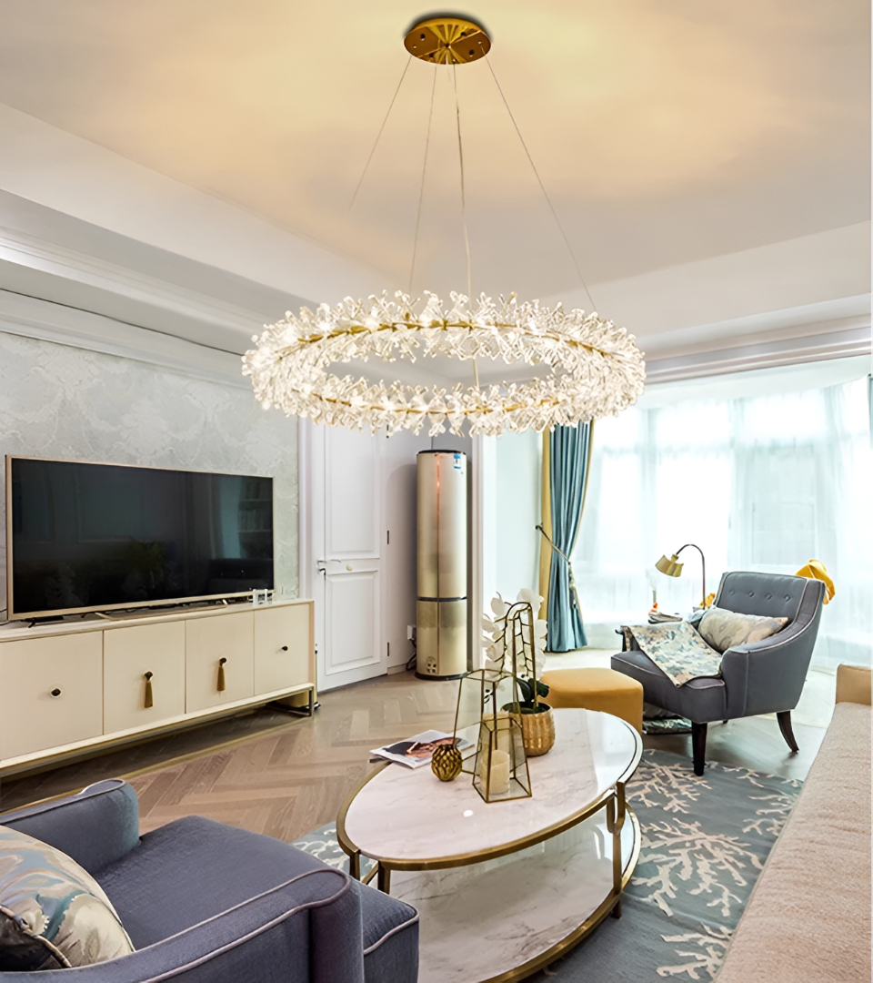 Luxury LED Crystal Chandelier Lamp / Ruchi