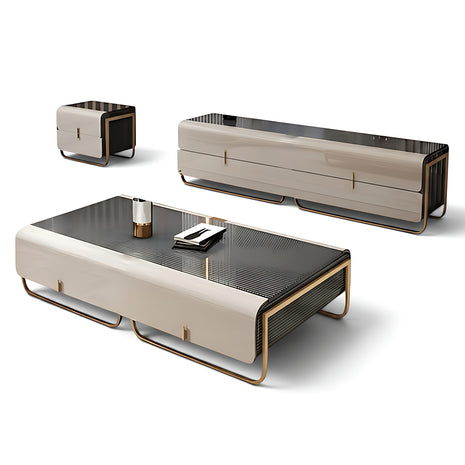 Wooden Coffee Table And TV Stand Set / Ruchi
