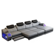 Power Recliner Leather LED Sofa Bed / Ruchi