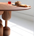 Round Wooden Dining Table with 4 Chairs / Ruchi